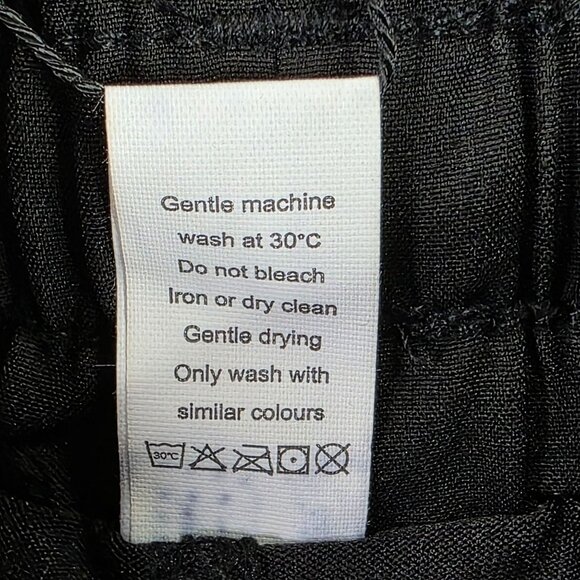 Womens Polly Park Black Track Shorts Lined Polyester Stretch 4.5" Inseam Size XL - Picture 4 of 11